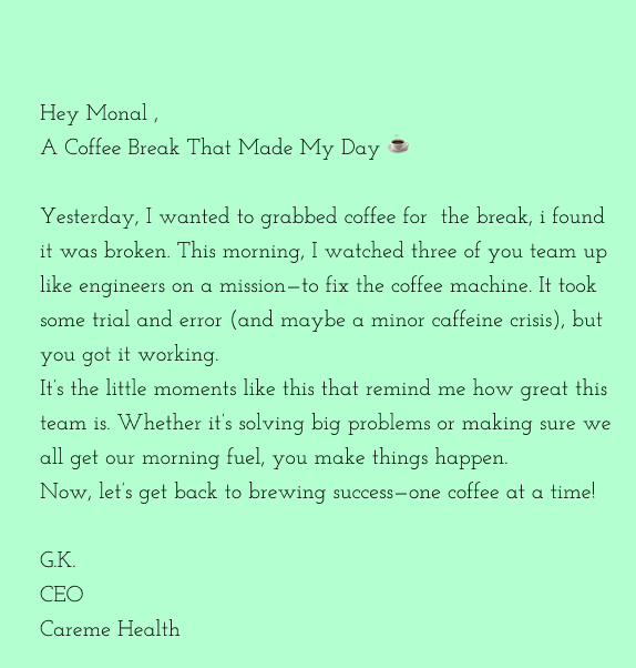 CEO email engage employees
