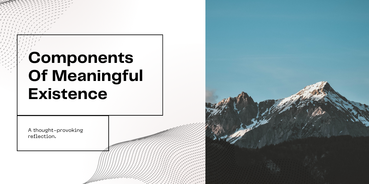 Components Of Meaningful Existence
